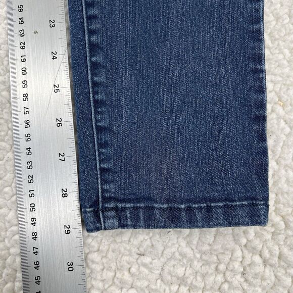 Democracy Jeans Women’s Size 6 (Actual 28x29) Blue Mid Rise Skinny Distressed - Picture 7 of 9